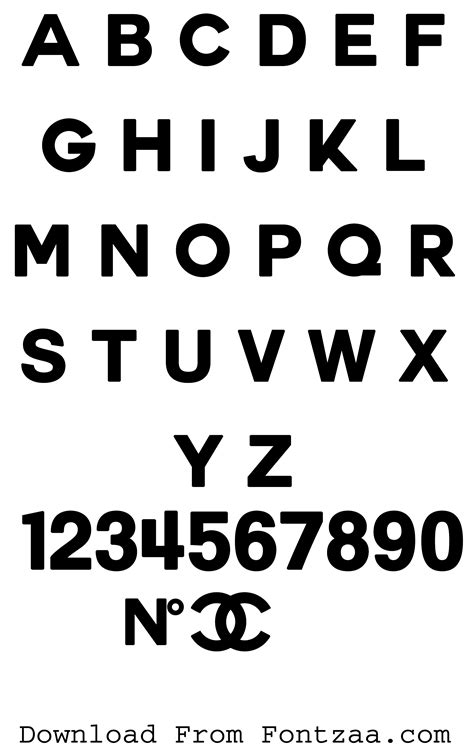 chanel logo font